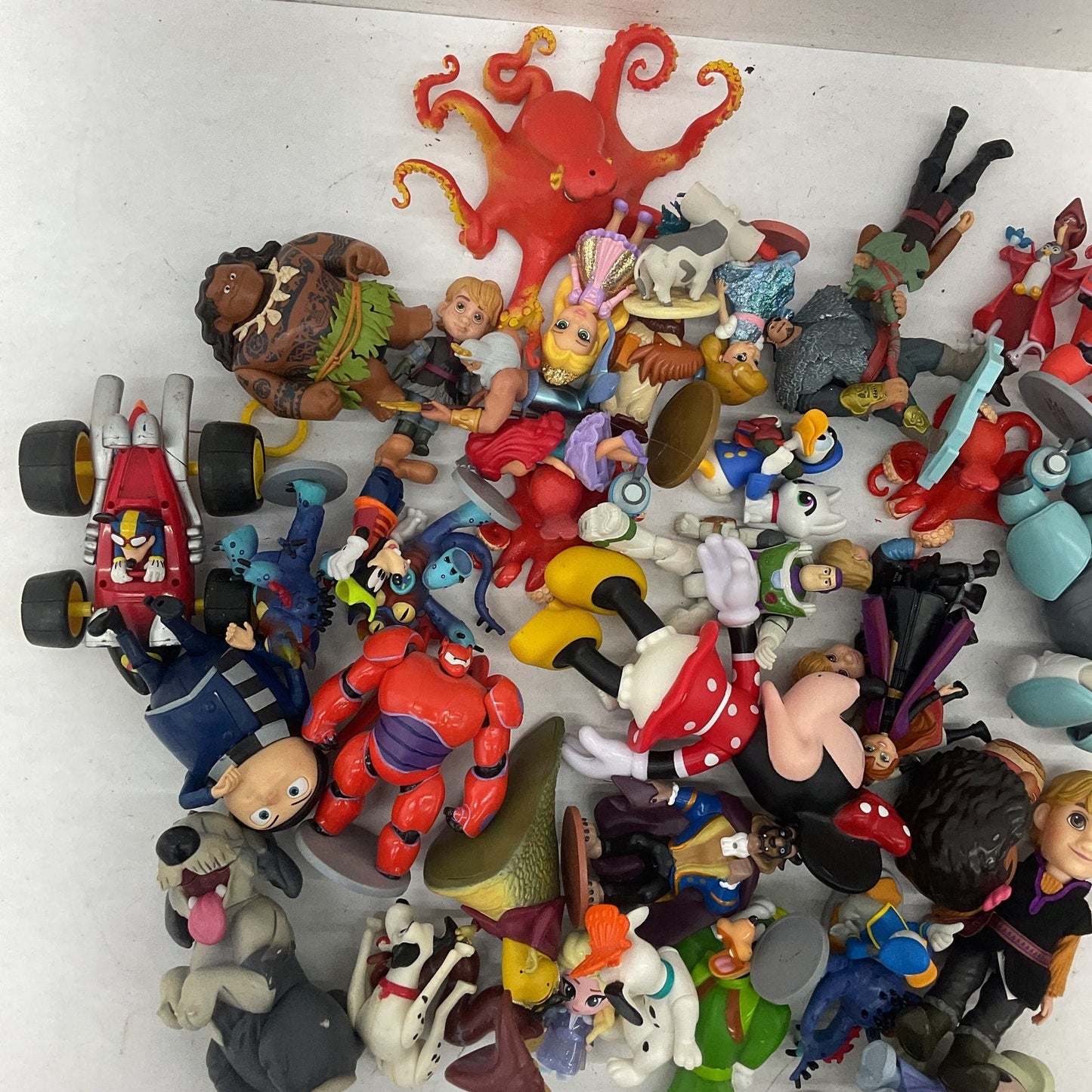 Mixed Preowned LOT 7 lbs Disney & Others Character Figures Toys Pixar Loose - Warehouse Toys