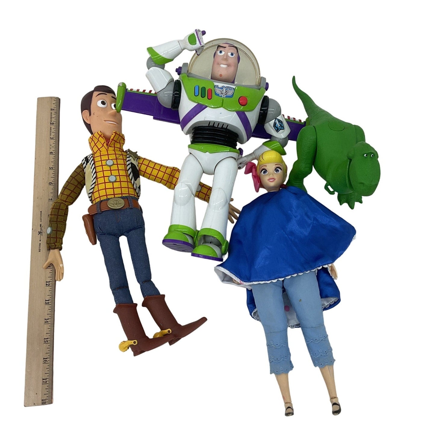 Mixed Preowned LOT Disney Pixar Toy Story Character Play Dolls Rex Buzz Woody - Warehouse Toys