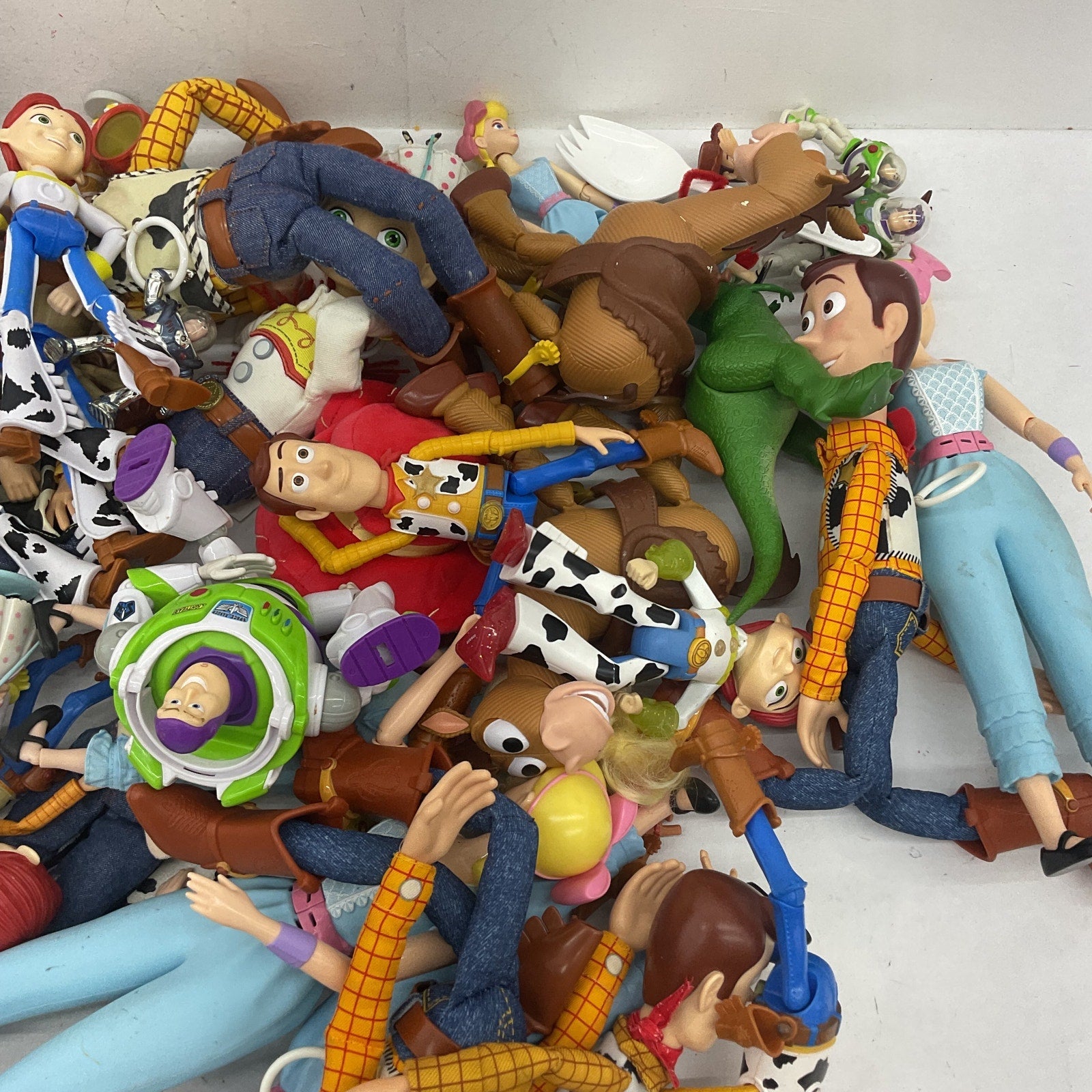 Mixed Preowned LOT Disney Pixar Toy Story Figures Toys Cake Toppers Buzz 15 lbs - Warehouse Toys