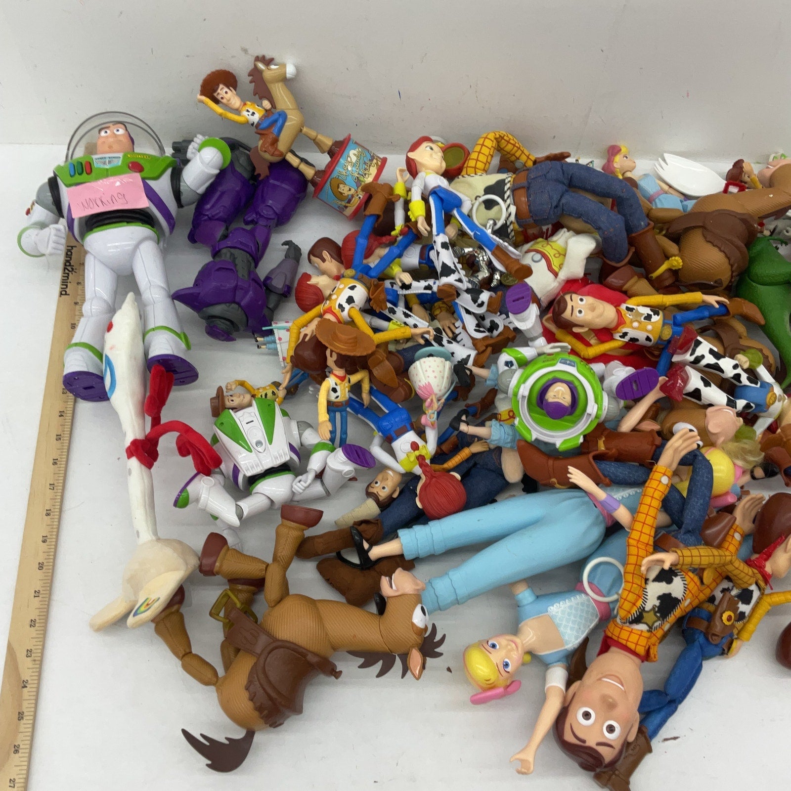 Mixed Preowned LOT Disney Pixar Toy Story Figures Toys Cake Toppers Buzz 15 lbs - Warehouse Toys