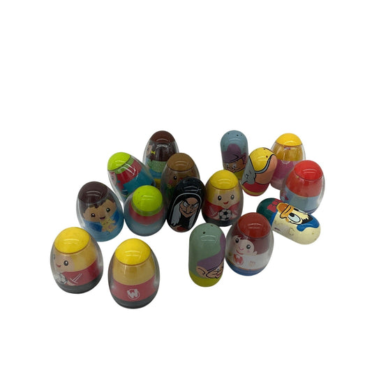 Mixed Preowned LOT Hasbro & Others Weeble Wobble Beanz Weighted Toy Figures - Warehouse Toys