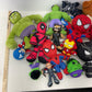 Mixed Preowned LOT Marvel Avengers Spiderman Character Plush Dolls Black Panther - Warehouse Toys