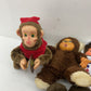 Mixed Preowned LOT Monchichi & Others Rubber Faced Monkey Plush Dolls Cymbal - Warehouse Toys