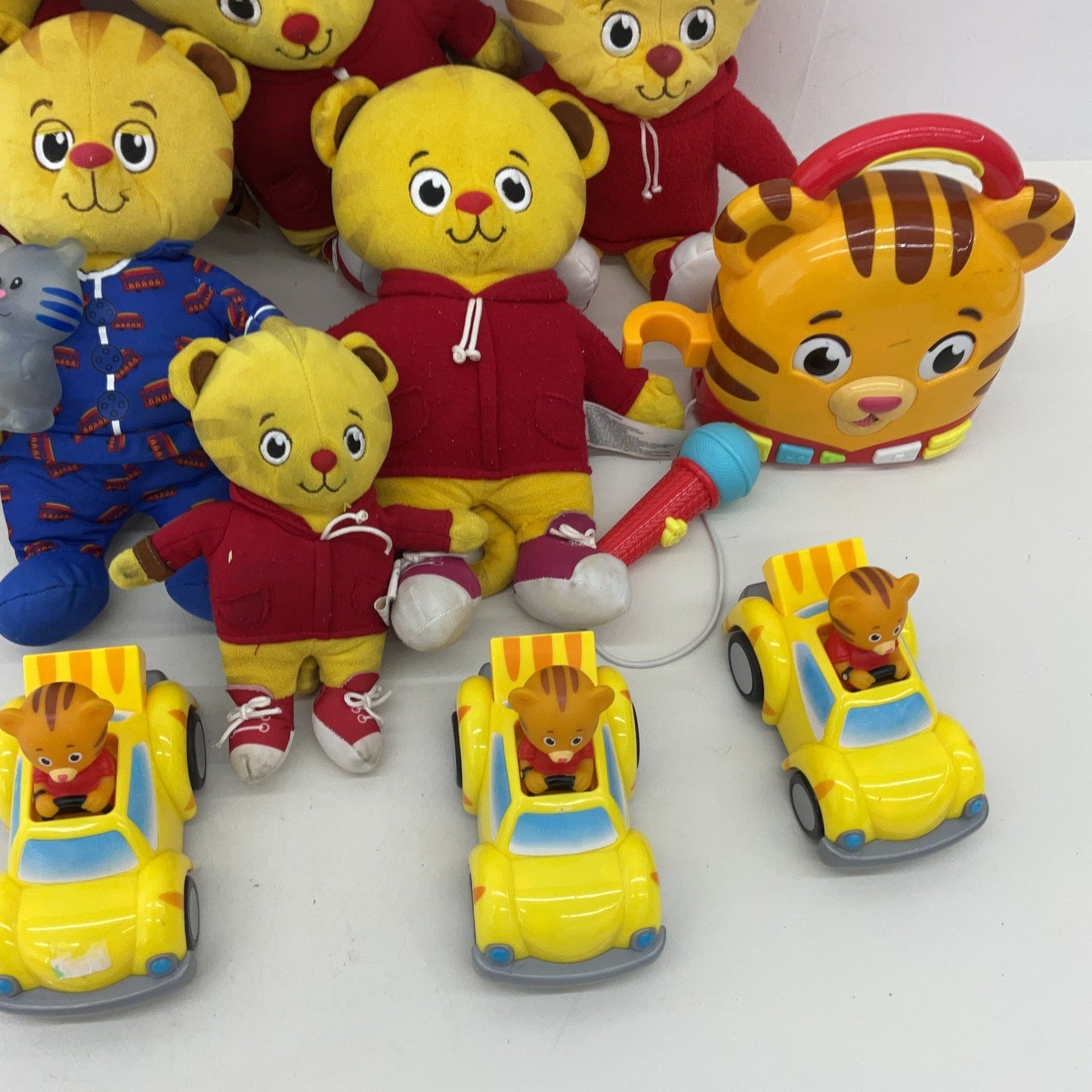 Mixed Preowned LOT Mr Rogers Neighborhood Daniel Tiger Character Plush Toys Cars - Warehouse Toys