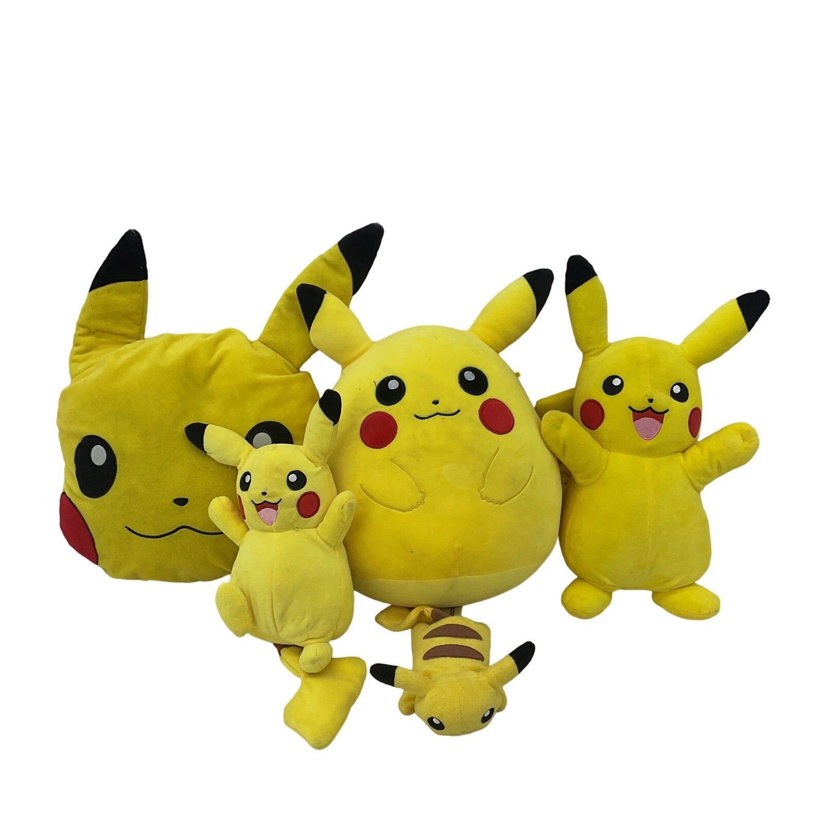 Mixed Preowned LOT of Pokemon Pikachu Character Pillow Plush Dolls M to L! - Warehouse Toys