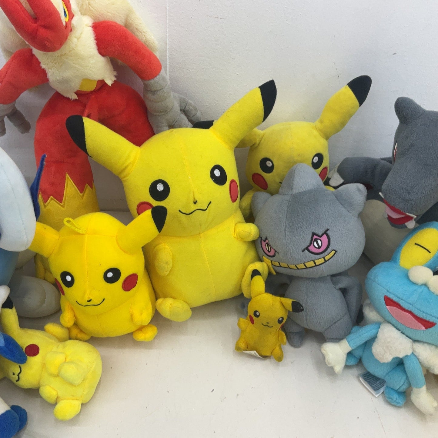 Mixed Preowned LOT Pokemon Character Plush Dolls Pikachu Charmander Froakie - Warehouse Toys