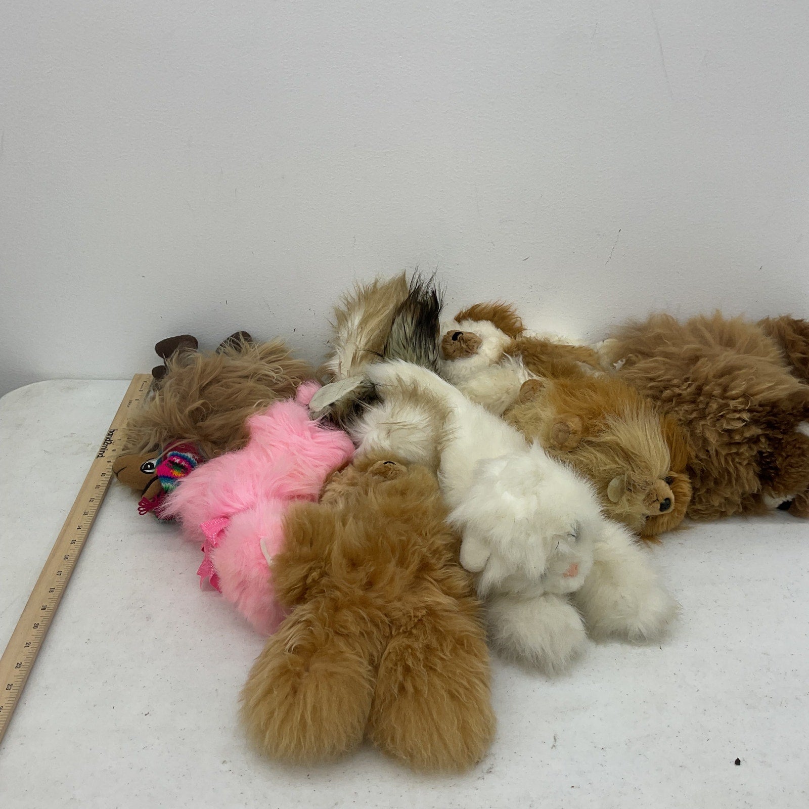 Mixed Random Plush Stuffed Animals Preowned LOT Applause Cat Bird Camel Plush - Warehouse Toys