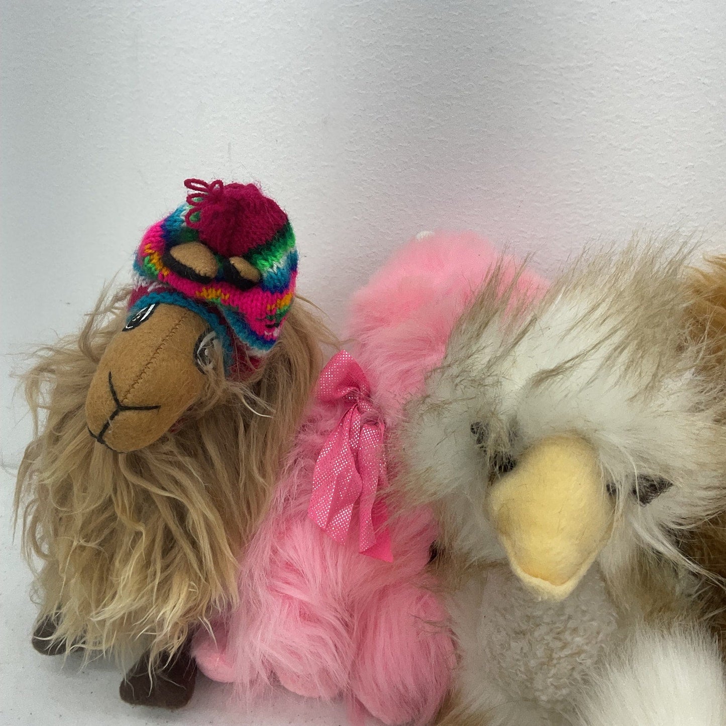 Mixed Random Plush Stuffed Animals Preowned LOT Applause Cat Bird Camel Plush - Warehouse Toys