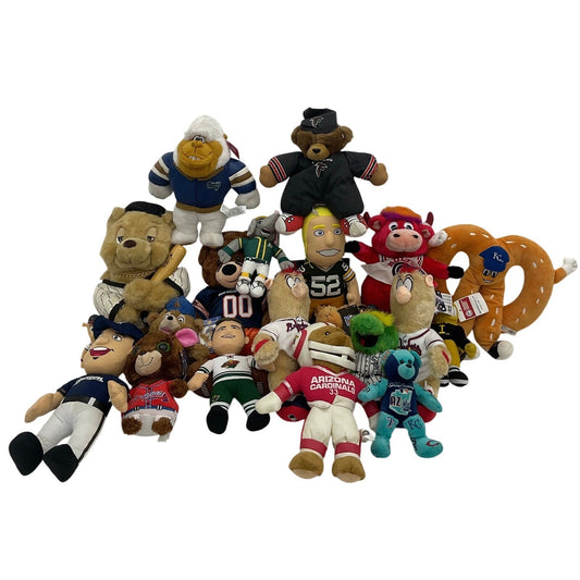 Mixed Random Sports Team Memorabilia Plush Dolls Mascots Toys Preowned 11 lbs - Warehouse Toys