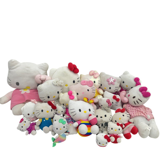 Mixed Sanrio Hello Kitty Character Plush Toys Assorted Preowned LOT 13 lbs - Warehouse Toys