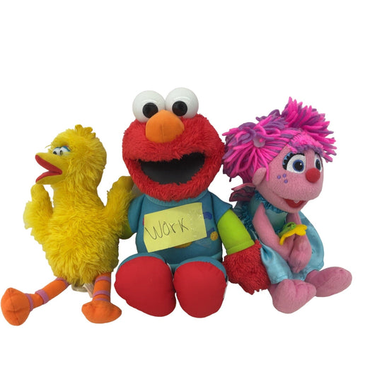 Mixed Sesame Street Character Plush Dolls Big Bird Elmo Abby Cadabby - Warehouse Toys