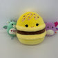 Mixed Squishmallows Soft Cuddly Character Plush Dolls Green Bull Yellow Macaron - Warehouse Toys