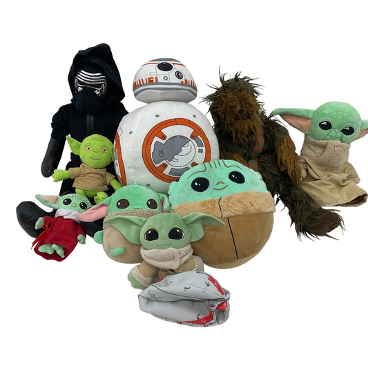 Mixed Star Wars Character Plush Dolls Kylo Ren Baby Grogu BB - 8 Droid Yoda Chewy - Warehouse Toys