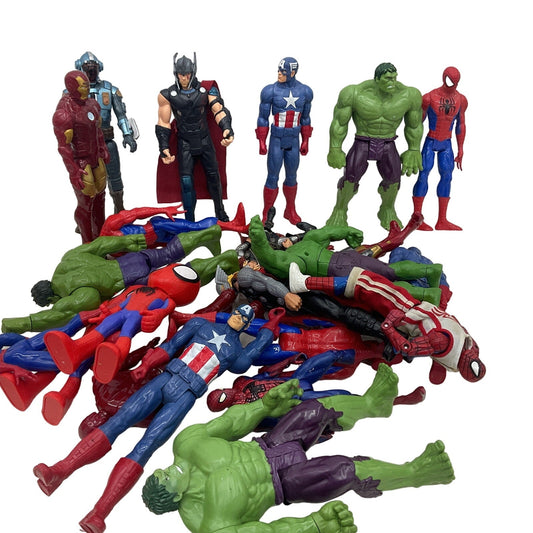 Mixed Super Hero Loose Action Figures LOT Marvel Avengers The Hulk 8 lbs - Warehouse Toys