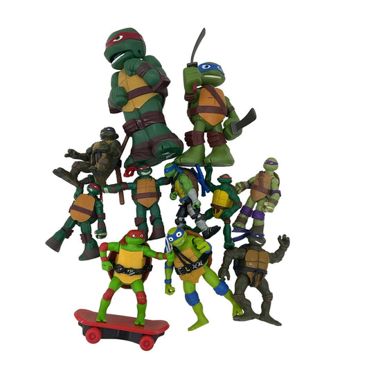 Mixed TMNT Ninja Turtles Action Figures Toys Mikey Leo Raphael Assorted Loose - Warehouse Toys