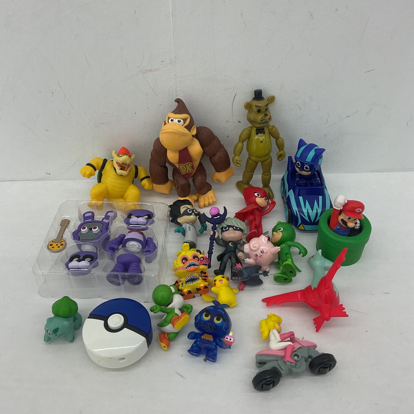 Mixed Toy Figure LOT Nintendo Super Mario PJ Masks Pokemon Five Nights Freddys - Warehouse Toys