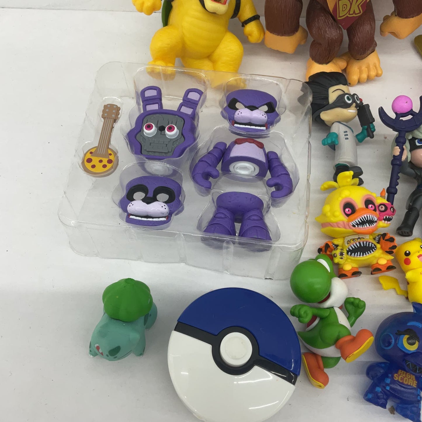 Mixed Toy Figure LOT Nintendo Super Mario PJ Masks Pokemon Five Nights Freddys - Warehouse Toys