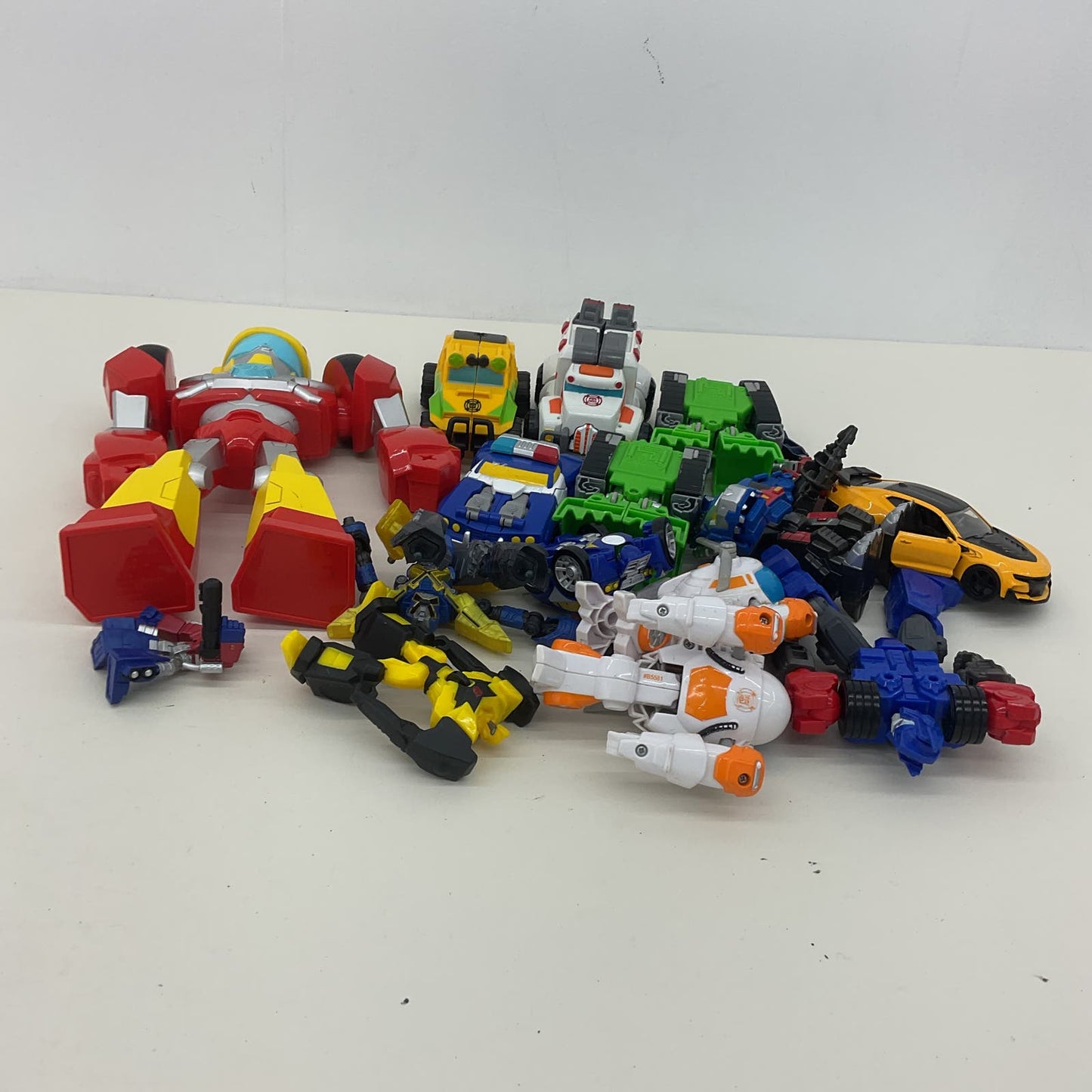 Mixed Transformers Robots Action Figures Vehicles Cars Toys Used Loose - Warehouse Toys