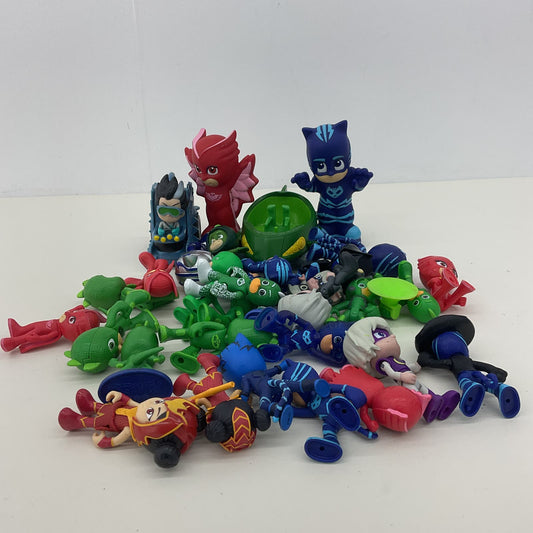 Mixed Used Loose LOT PJ Masks Character Toy Action Figures Cake Toppers Green - Warehouse Toys