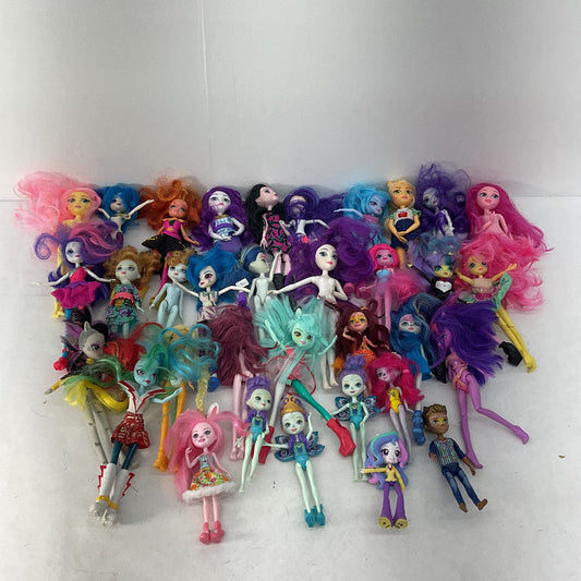 Mixed Used LOT 10 lbs Equestria My Little Pony Disney Fairy Rainbow High Dolls - Warehouse Toys