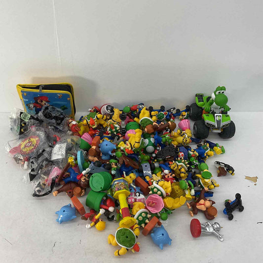 Mixed Used LOT 18 lbs Nintendo Super Mario Bros Action Figures Toys Bowser Luigi - Warehouse Toys