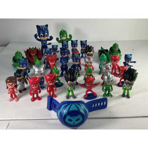 Mixed Used LOT 3 lbs PJ Masks Toy Figures Cake Toppers Figurines Toys - Warehouse Toys