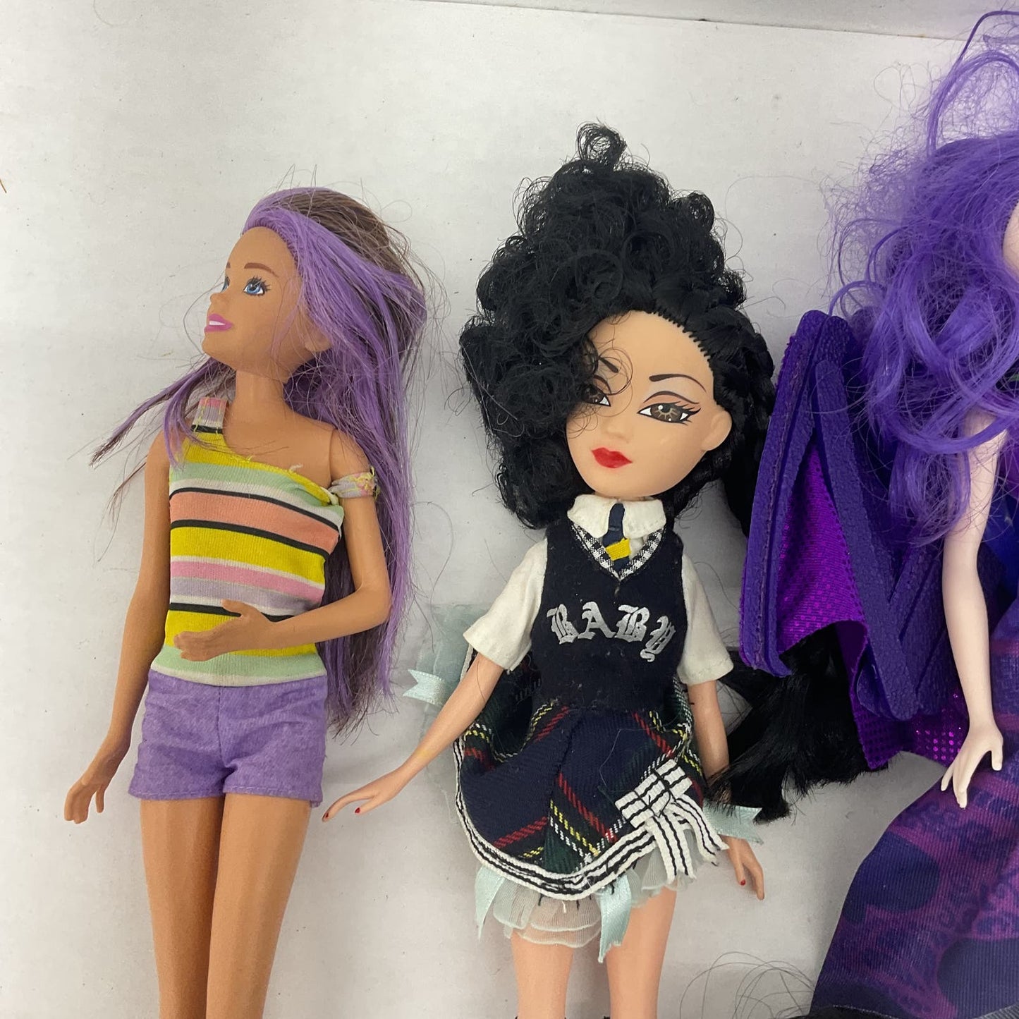 Mixed Used LOT Disney Eternals Barbie Mermaid Fashion Play Dolls Used Modern - Warehouse Toys