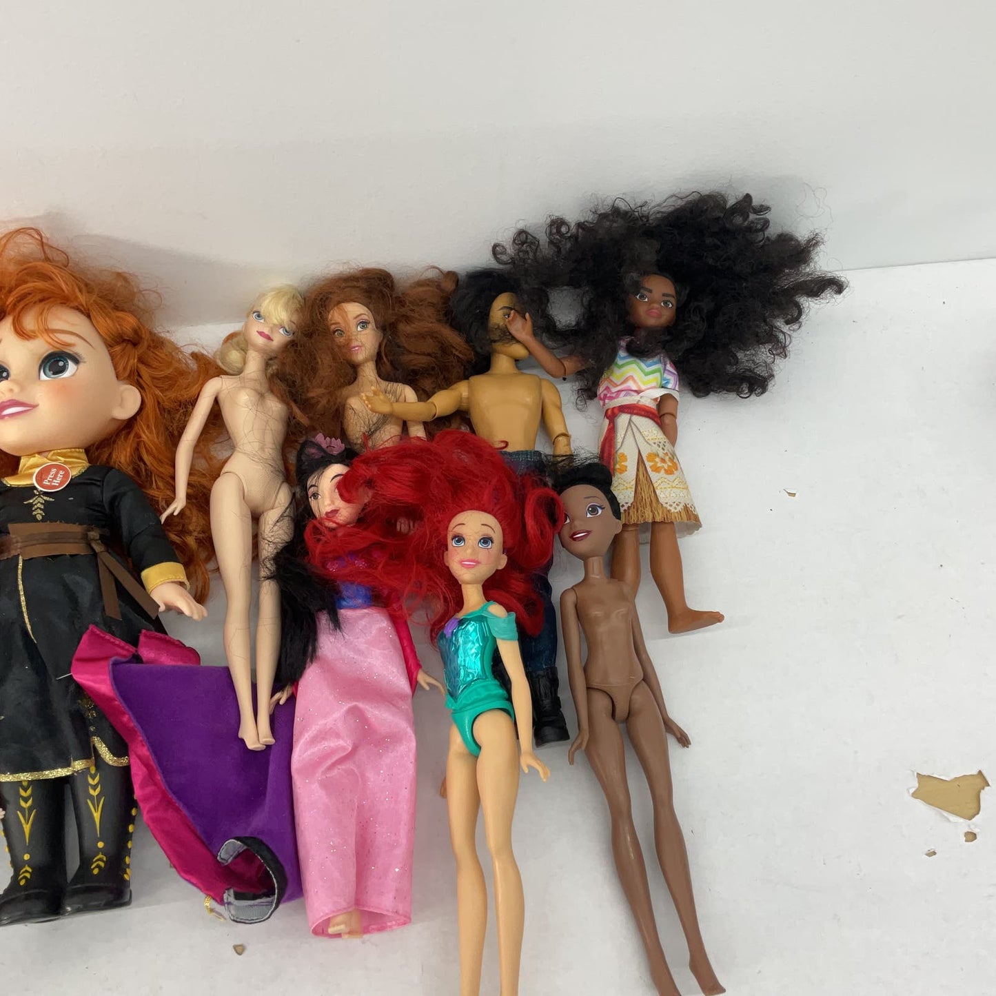 Mixed Used LOT Disney Princess Character Fashion Baby Dolls Moana Ariel - Warehouse Toys