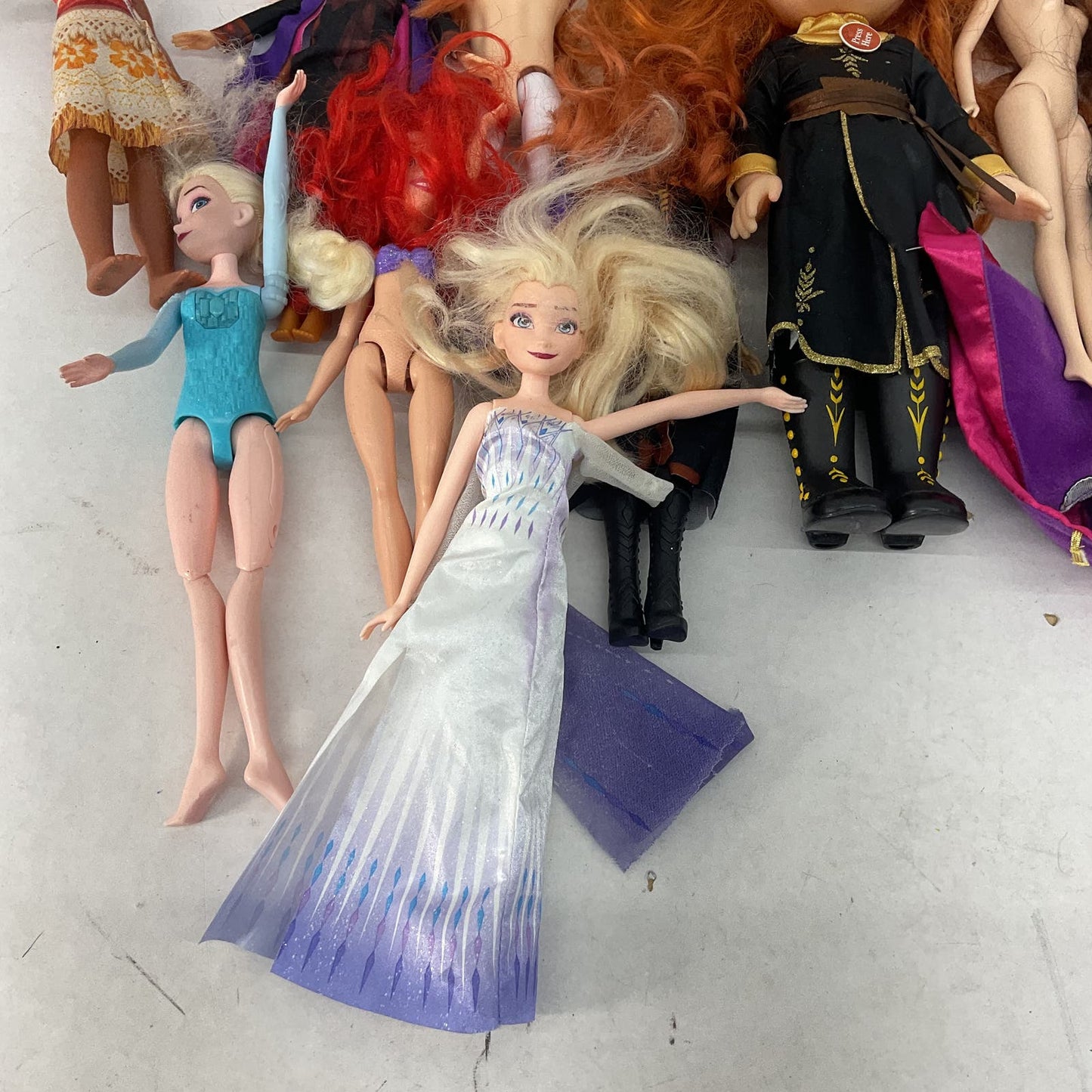 Mixed Used LOT Disney Princess Character Fashion Baby Dolls Moana Ariel - Warehouse Toys