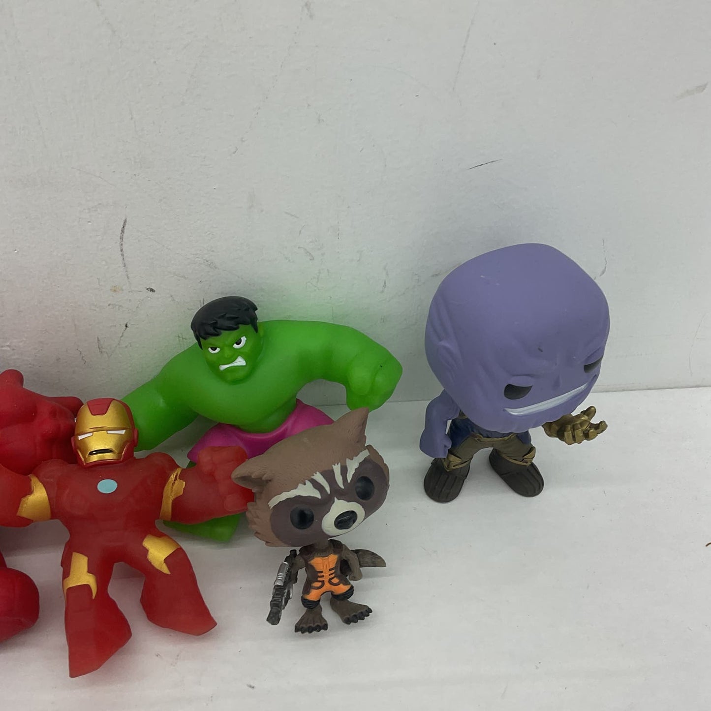 Mixed Used LOT Funko Marvel Action Figures Toys Spiderman Hulk Iron Man - Warehouse Toys