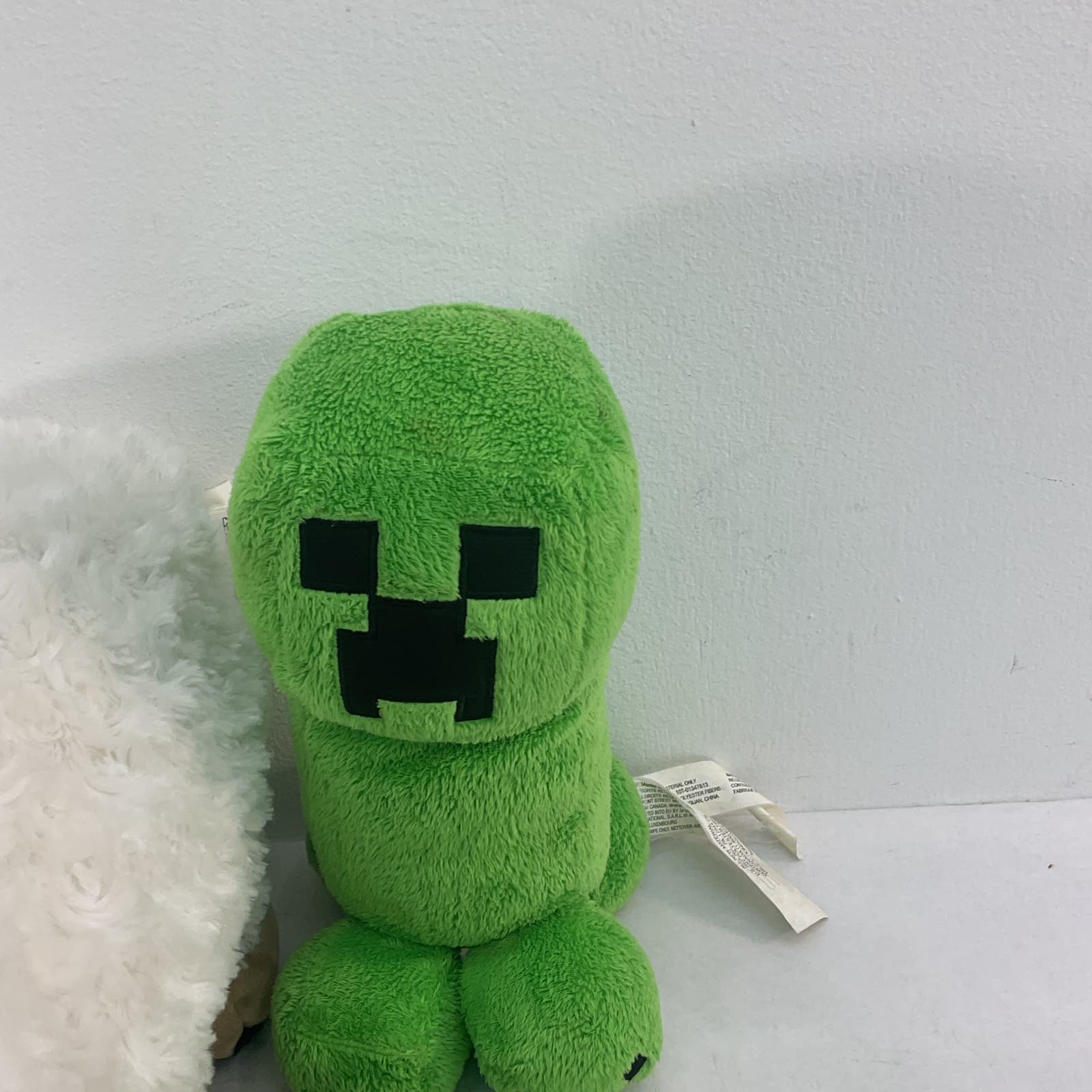 Mixed Used LOT Minecraft Mojang Cube Creeper Sheep Boy Plush Dolls Toys - Warehouse Toys