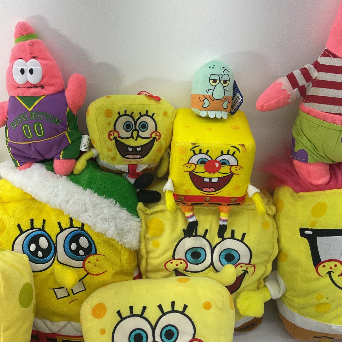 Mixed Used LOT Nickelodeon Spongebob Squarepants Character Plush Dolls Patrick - Warehouse Toys