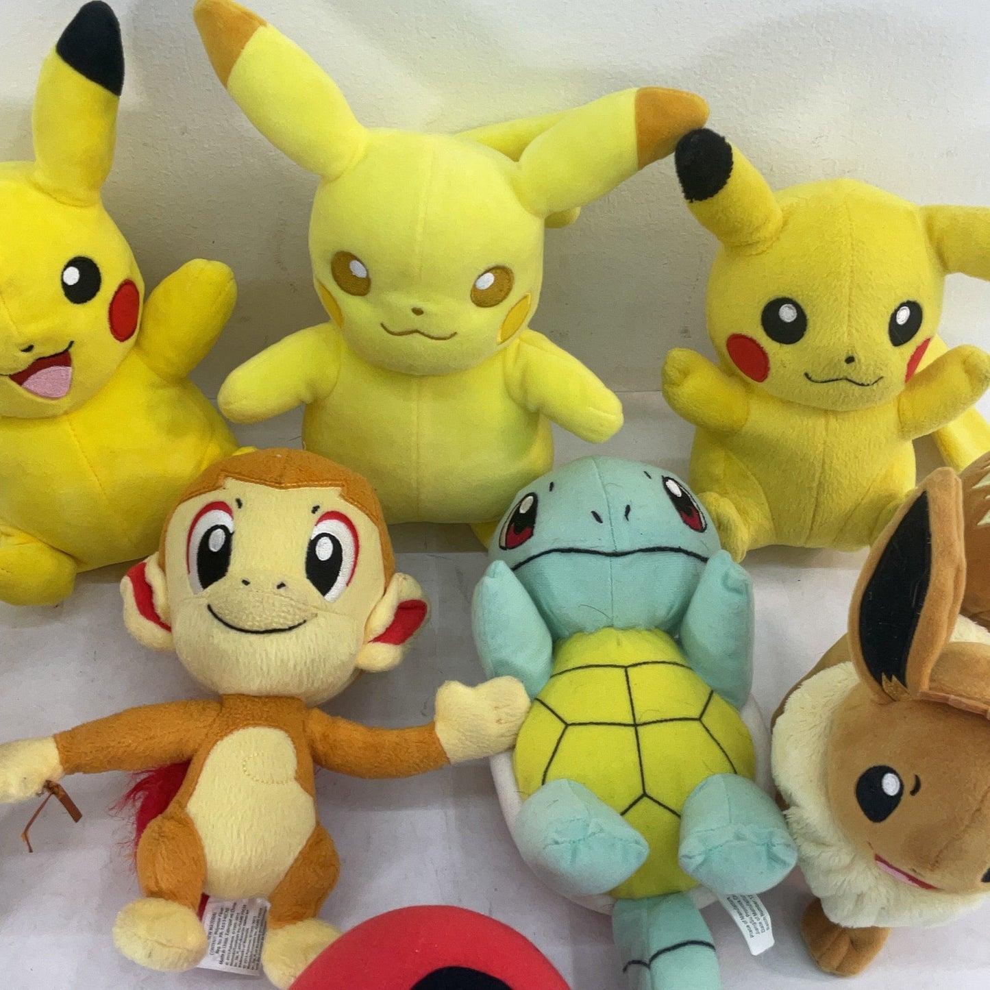 Mixed Used LOT Nintendo Pokemon Pikachu Bulbasaur Vulpix Plush Dolls Toys - Warehouse Toys