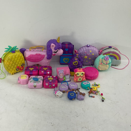 Mixed Used LOT VTG & Modern Polly Pocket Mini Doll Playsets Toy Sets - Warehouse Toys