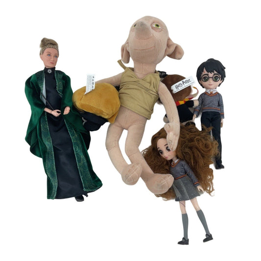 Mixed Vintage Harry Potter Plush Dolls & Toy Figures Dolls Dobby Hermione - Warehouse Toys