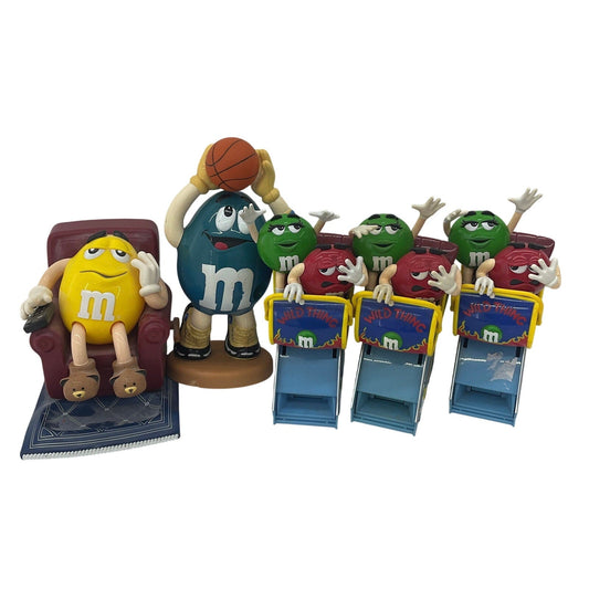 M&M's Advertising Assorted Vintage Candy Dispensers Toy Figures Untested 1990s - Warehouse Toys