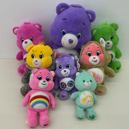 Modern LOT TCFC Care Bears Character Plush Dolls Funshine Wish Cheer Pink Yellow - Warehouse Toys