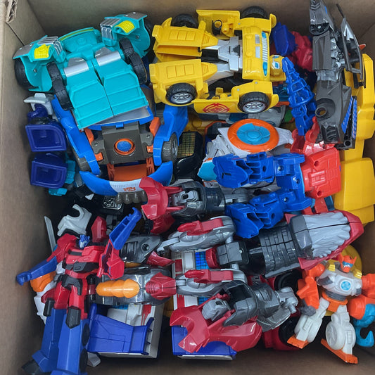 Modern & VTG LOT Used Transformers Optimus Prime Robots Toy Figures Cake Toppers - Warehouse Toys