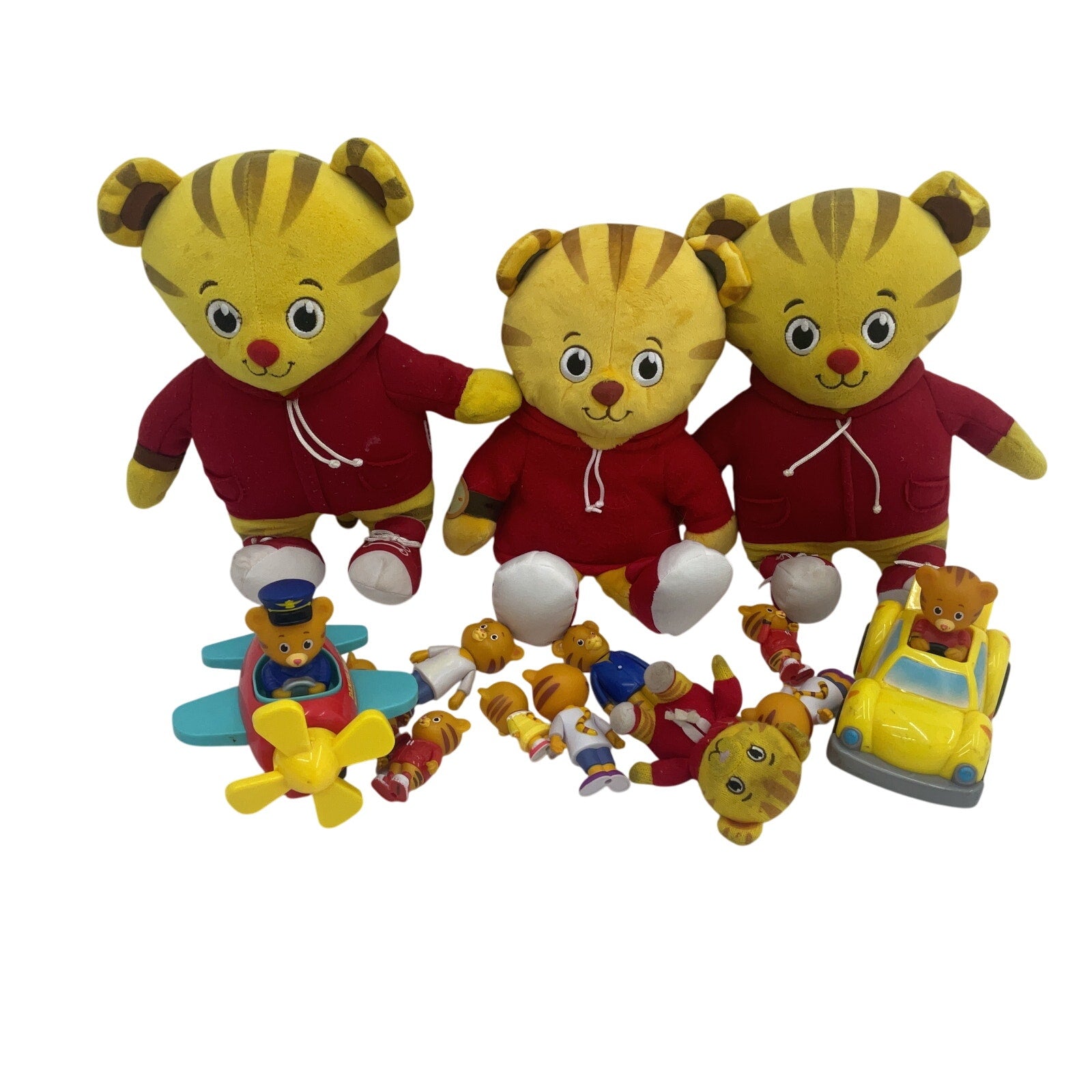 Mr Rogers Daniel Tigers Neighborhood Character Plush Preowned LOT Toy Figures - Warehouse Toys