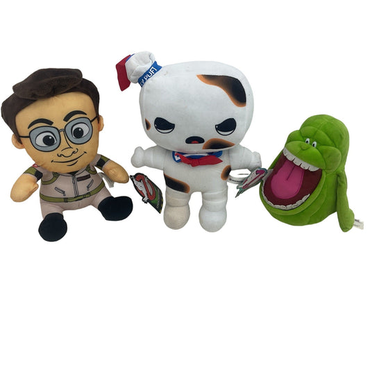 New Ghostbusters Plush Doll LOT of 3 Slimer Burnt Stay Puft Spengler Stuffed - Warehouse Toys