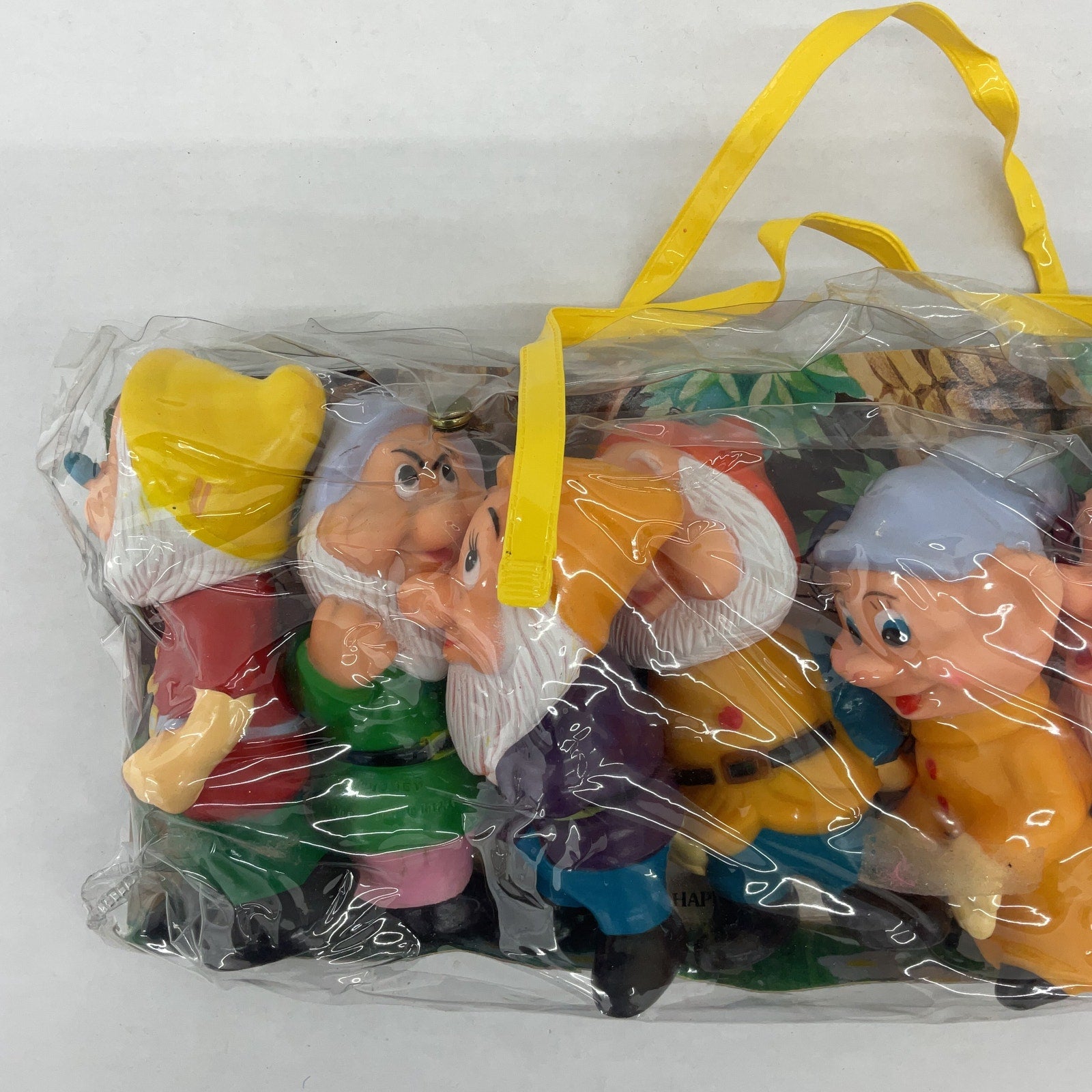 New in Package Vintage Disney Snow White 7 Dwarves Vinyl Toy Figures Figurines - Warehouse Toys