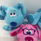 Nickelodeon Blue Stuffed Animal Blues Clues Magenta Dog Cartoon Lot - Warehouse Toys