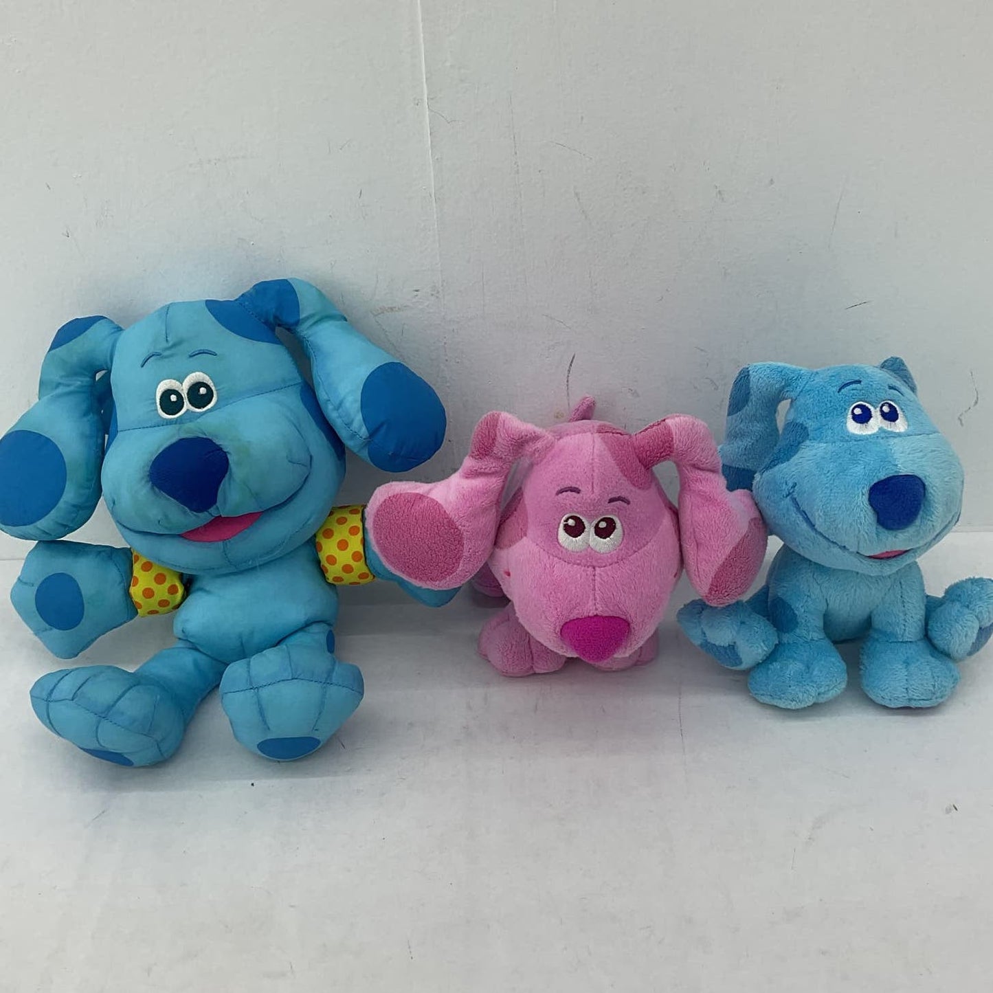 Nickelodeon Blues Clues Blue Magenta Stuffed Animal Dog plush Lot - Warehouse Toys