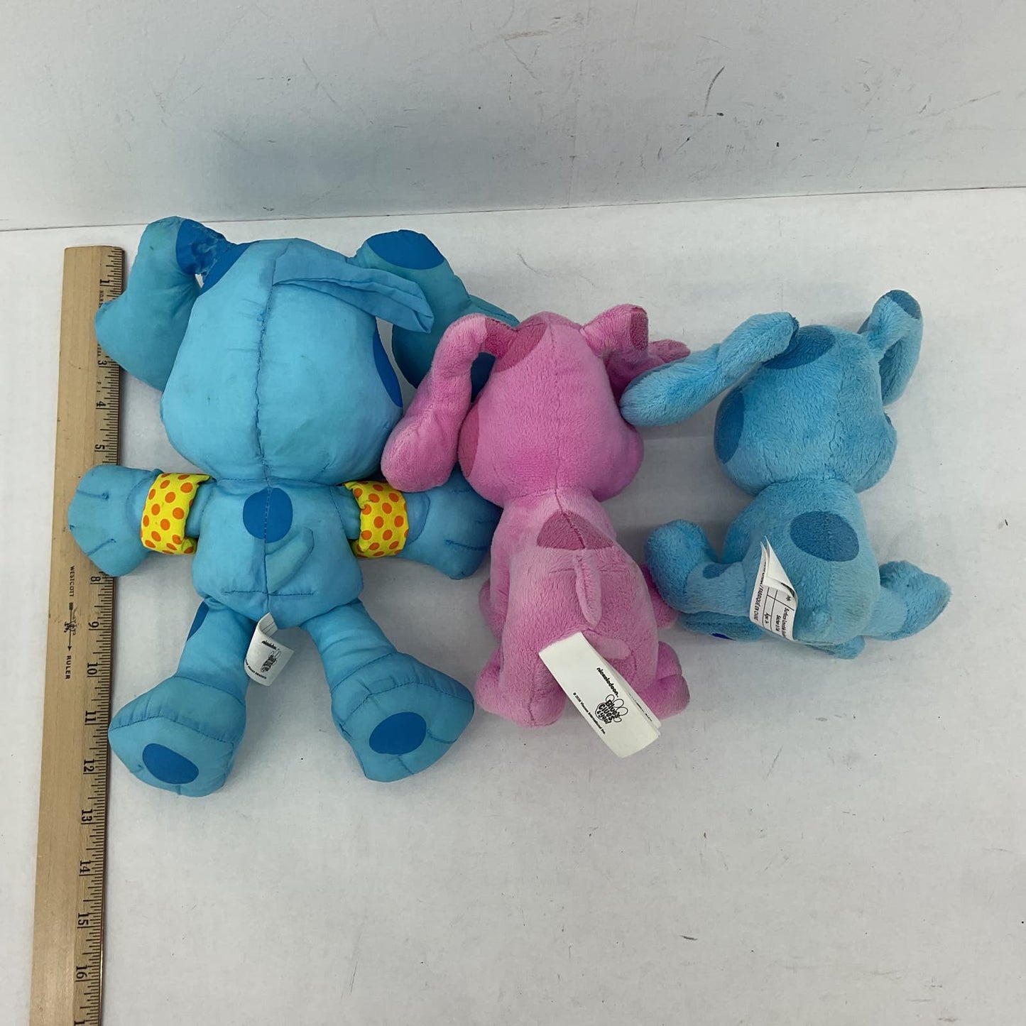 Nickelodeon Blues Clues Blue Magenta Stuffed Animal Dog plush Lot - Warehouse Toys