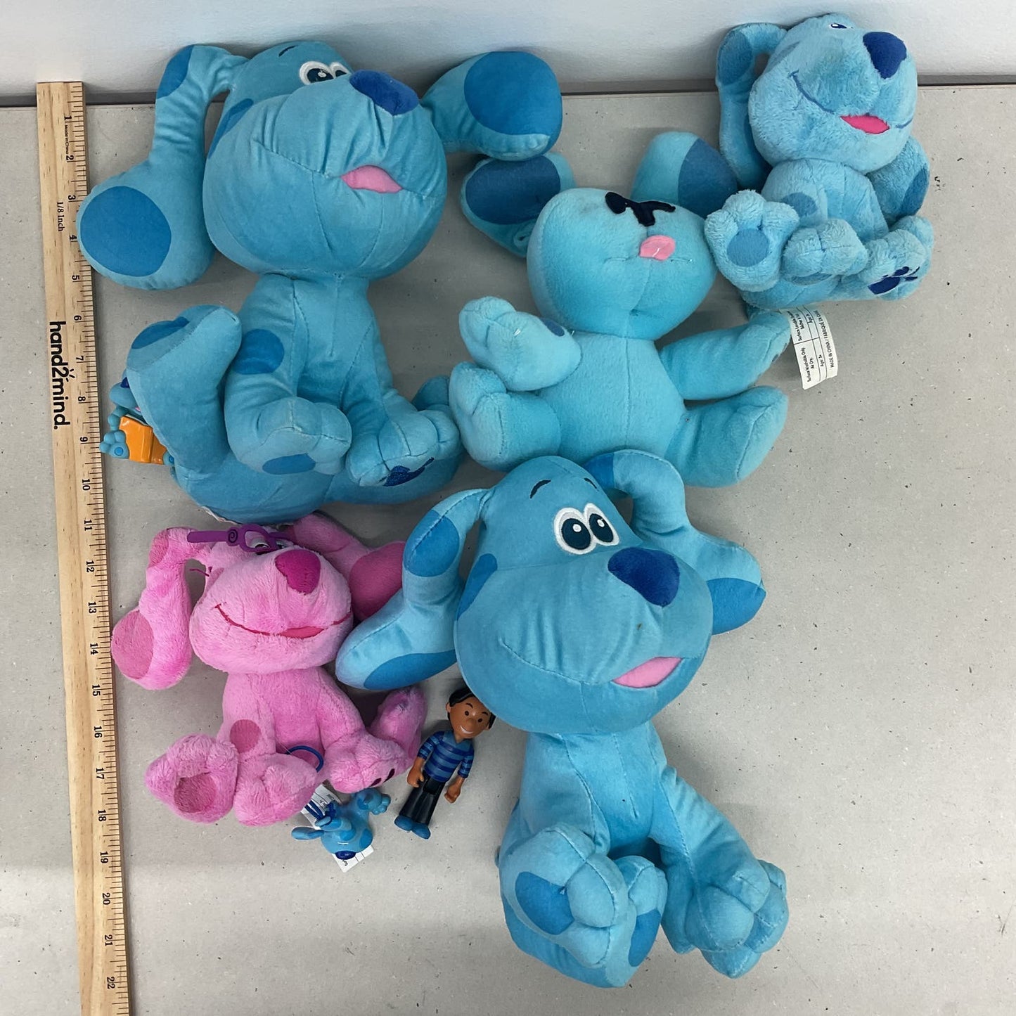 Nickelodeon Blues Clues Stuffed Animal Plush Toy Lot Magenta Dog - Warehouse Toys