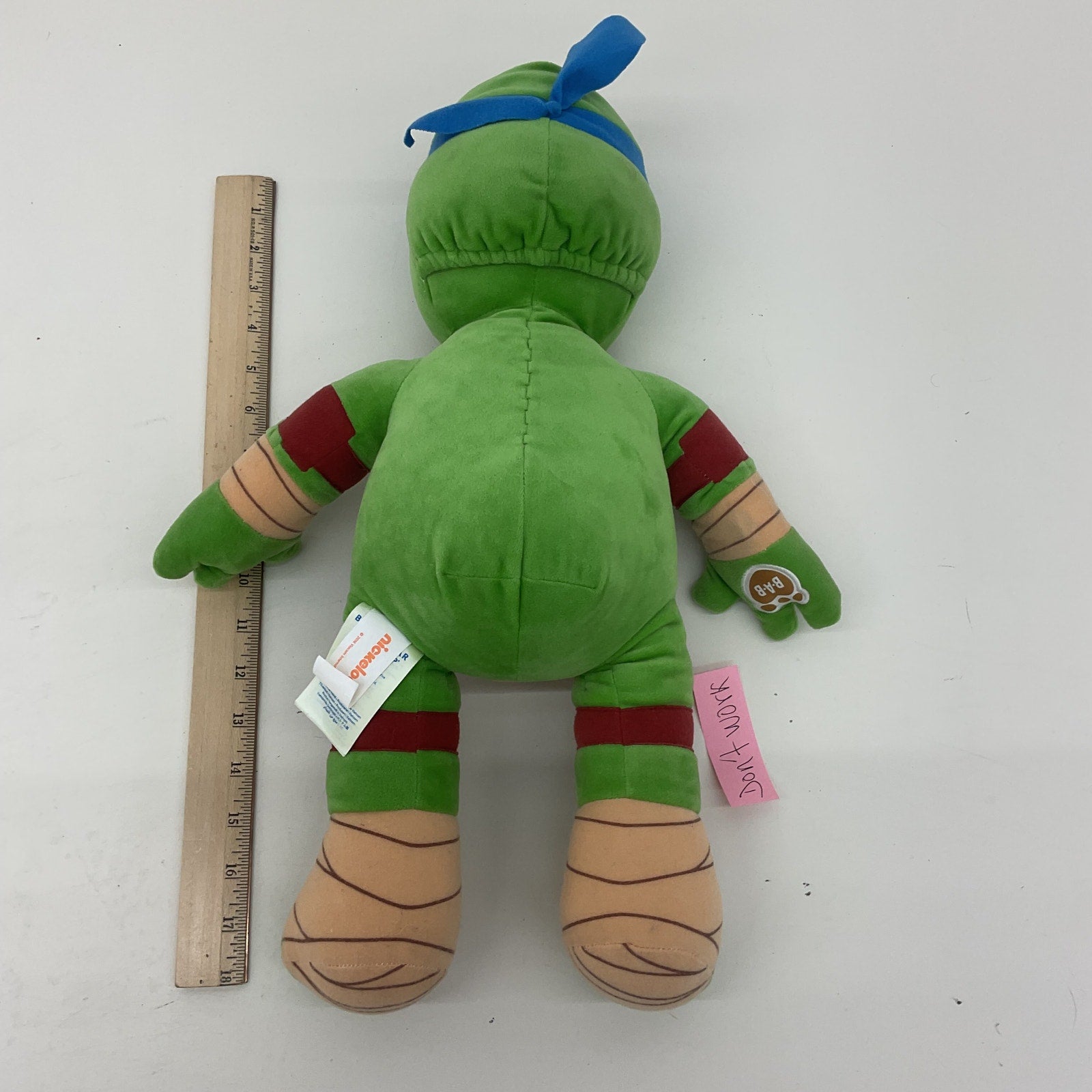 Nickelodeon Large TMNT Ninja Turtles Leo Leonardo Plush Floppy Doll - Warehouse Toys