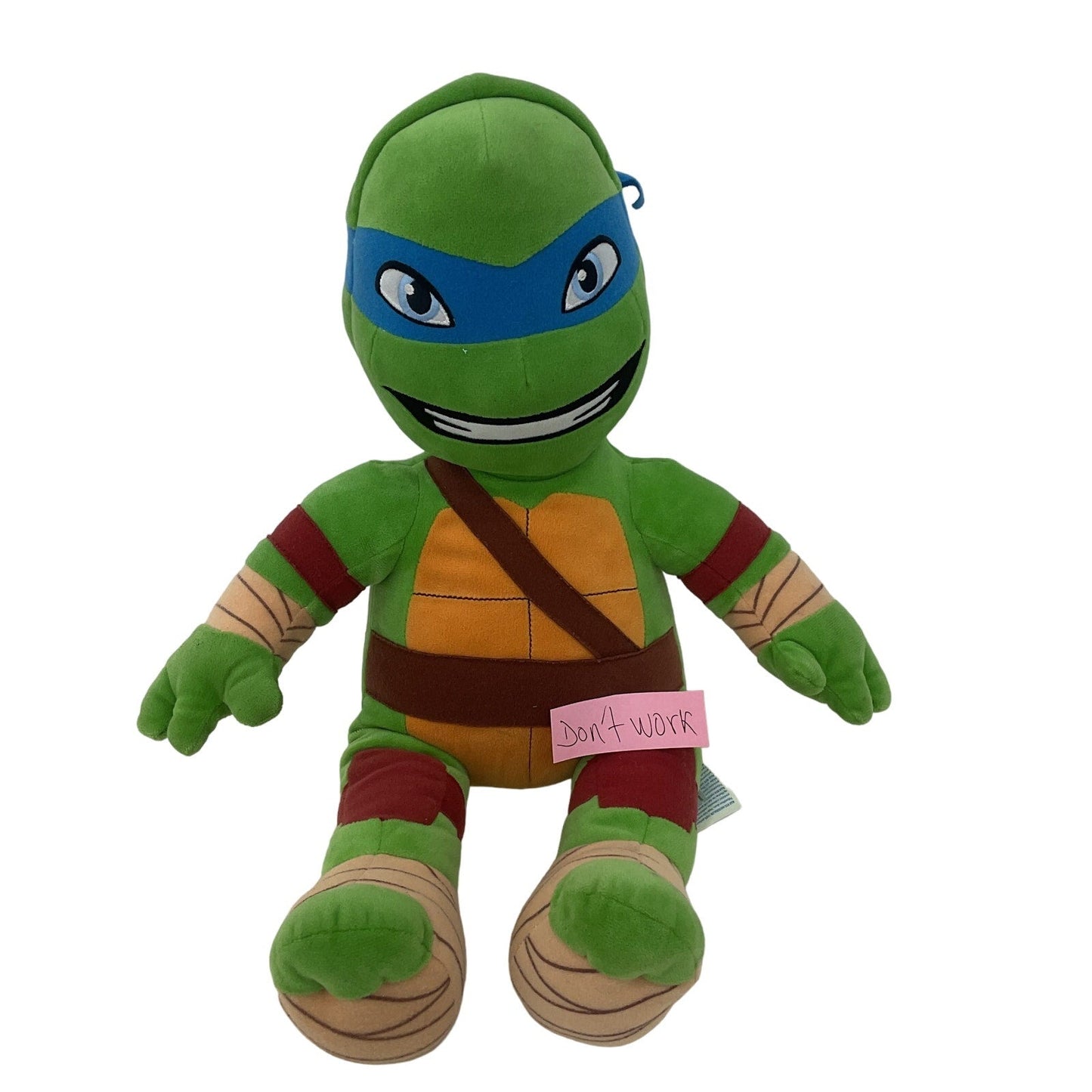 Nickelodeon Large TMNT Ninja Turtles Leo Leonardo Plush Floppy Doll - Warehouse Toys