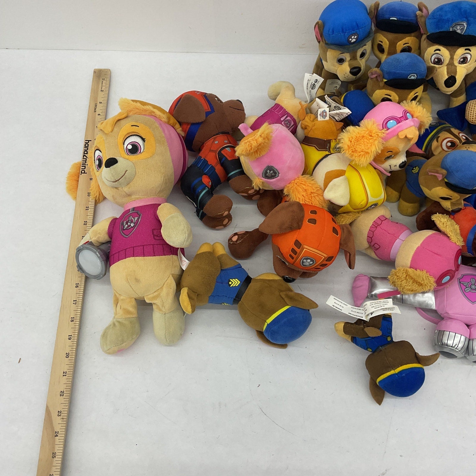 Nickelodeon Paw Patrol Character Plush Dolls Preowned LOT 5 lbs Assorted Designs - Warehouse Toys