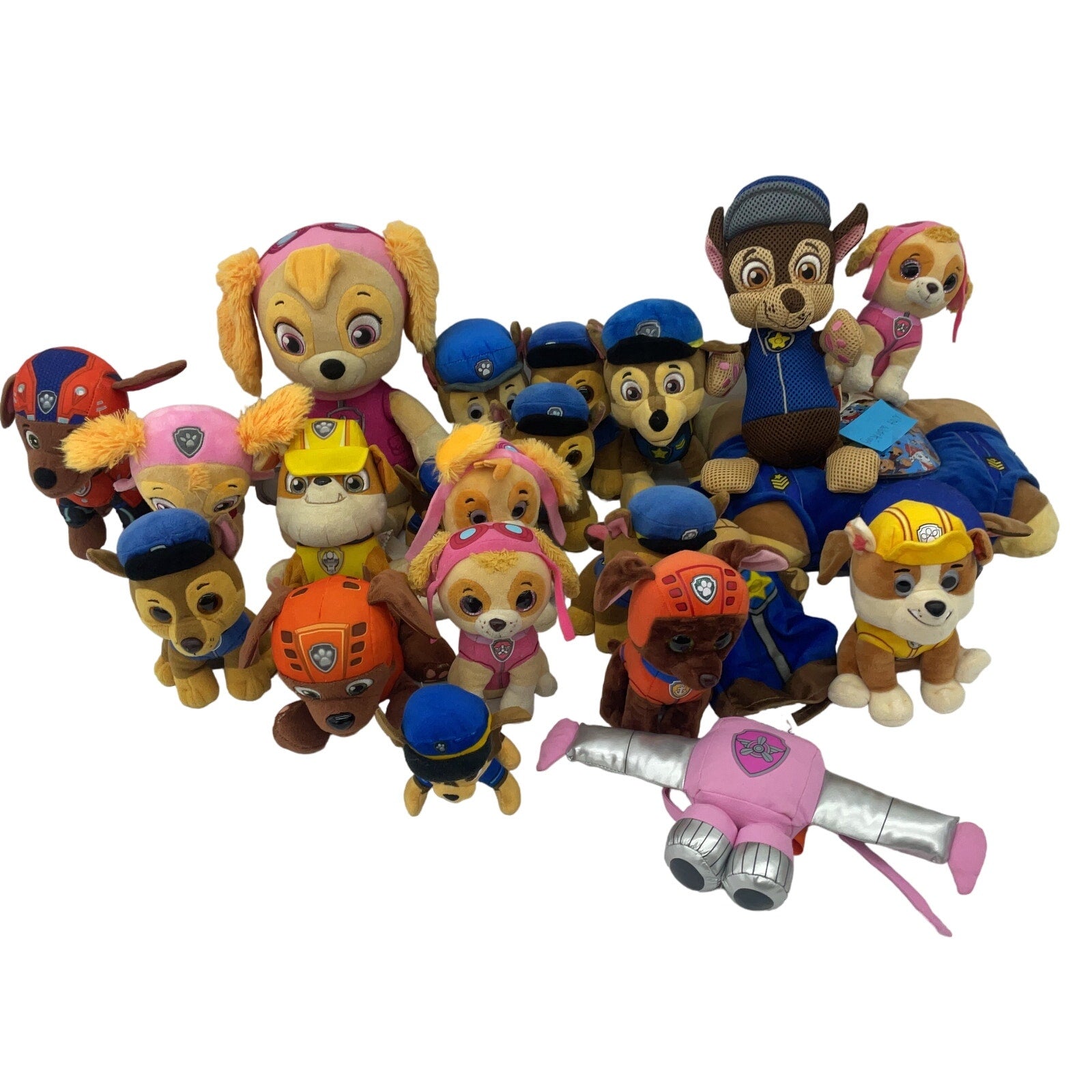 Nickelodeon Paw Patrol Character Plush Dolls Preowned LOT 5 lbs Assorted Designs - Warehouse Toys