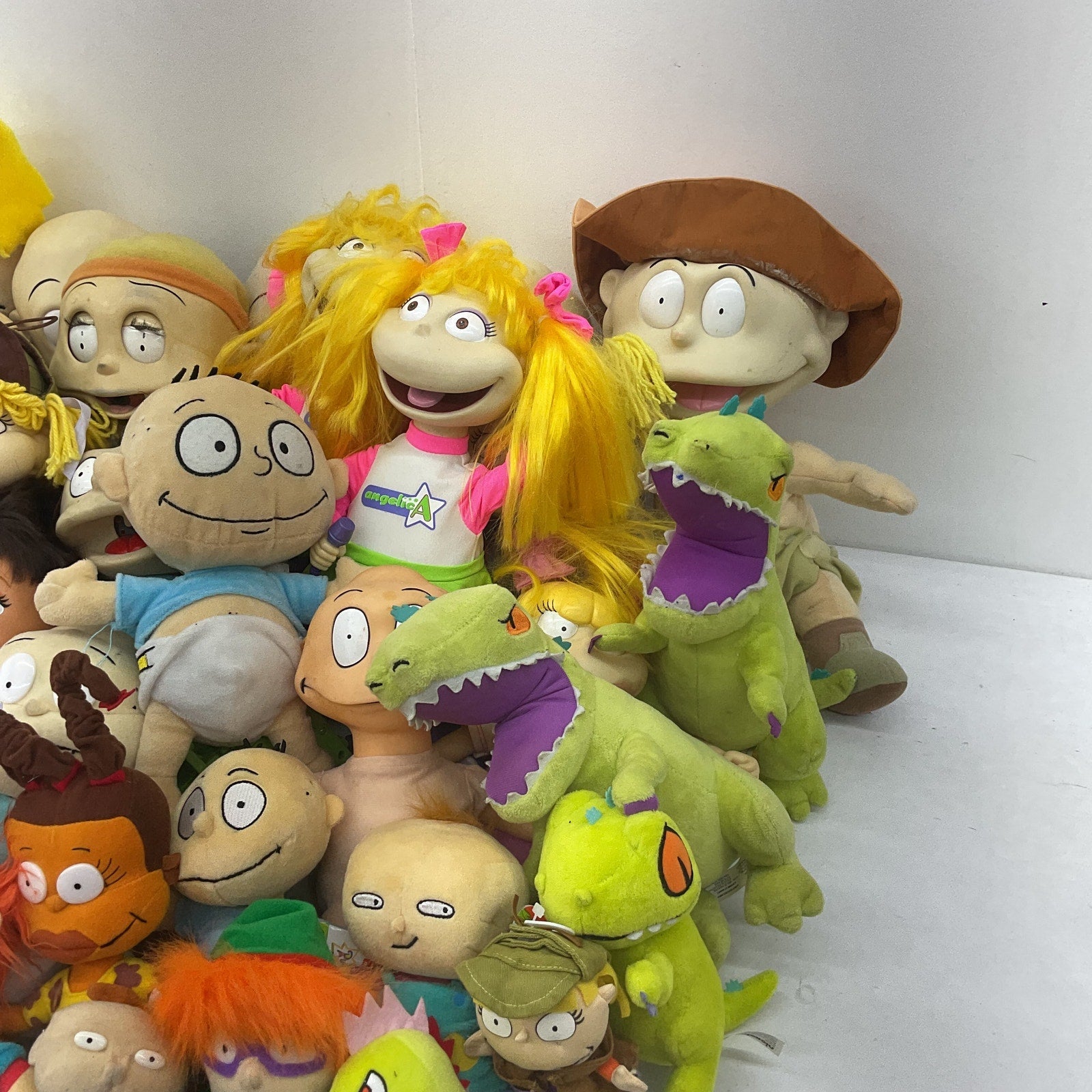 Nickelodeon Rugrats Character Plush Dolls Preowned LOT 28 lbs Chuckie Anjelica - Warehouse Toys